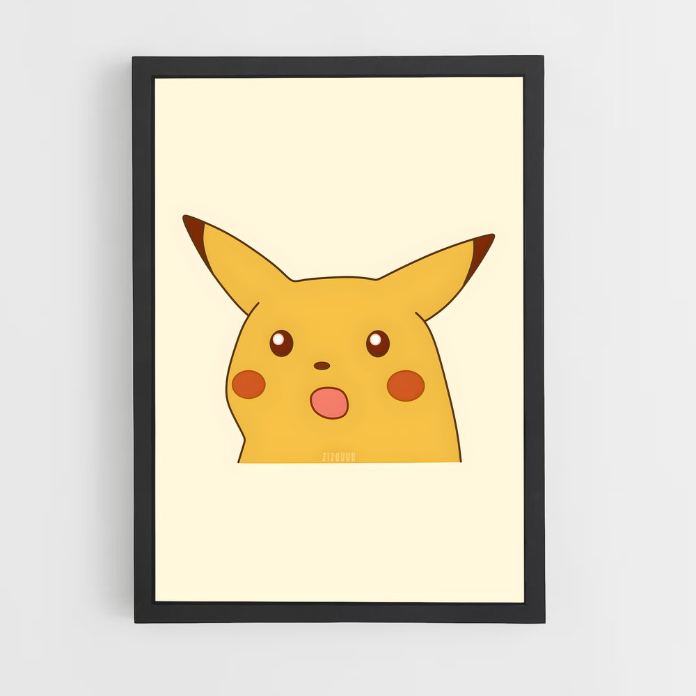 ap-surprised pikachu-1 cadre Noir