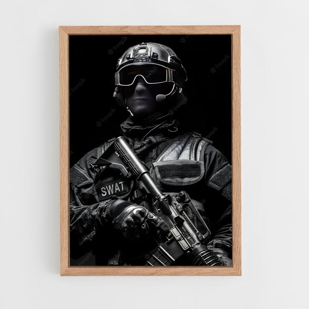 ap-swat team-2 cadre Bois clair