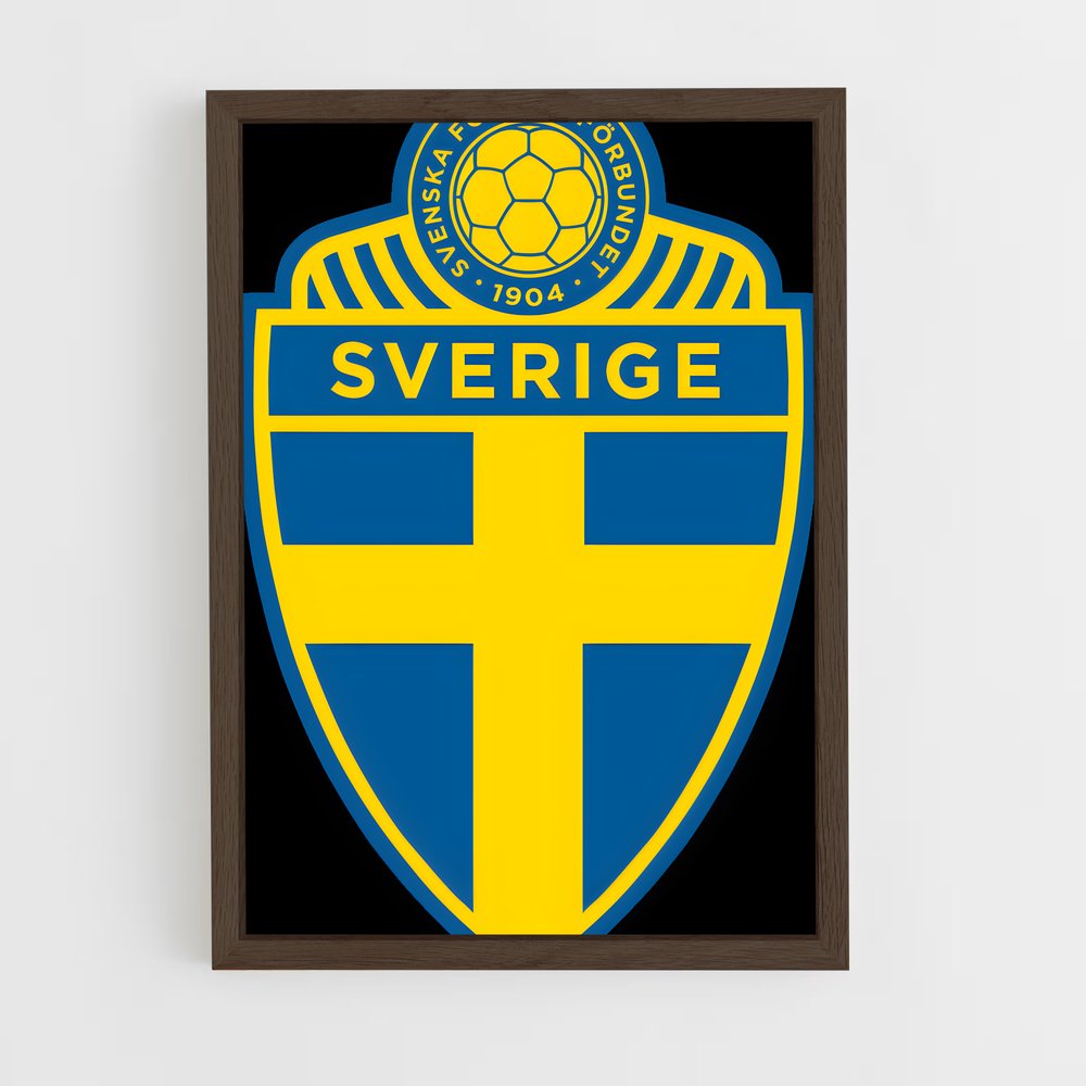 ap-sweden national football team-3 cadre Bois foncé