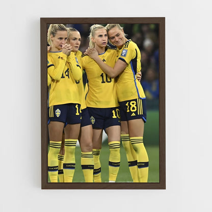 ap-sweden national football team-7 cadre Bois foncé