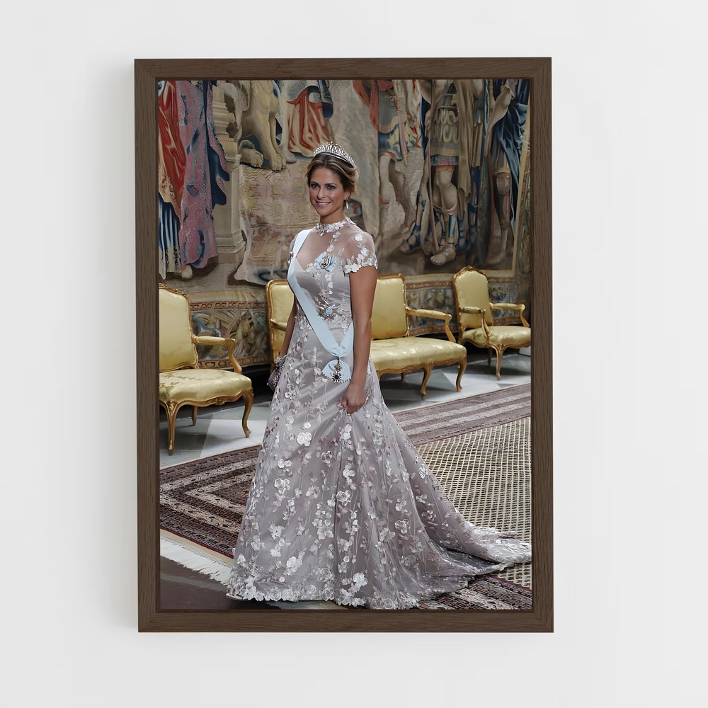 ap-swedish royal family-5 cadre Bois foncé