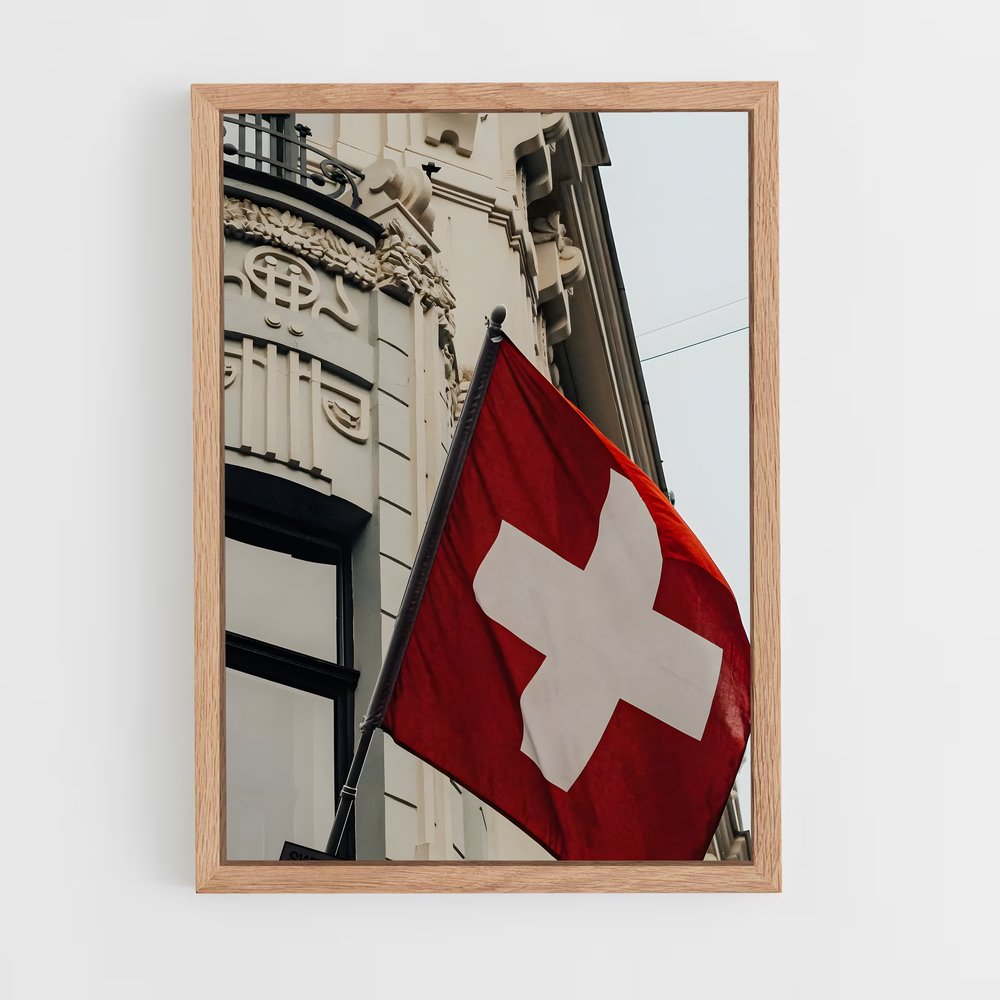 ap-switzerland flag-1 cadre Bois clair
