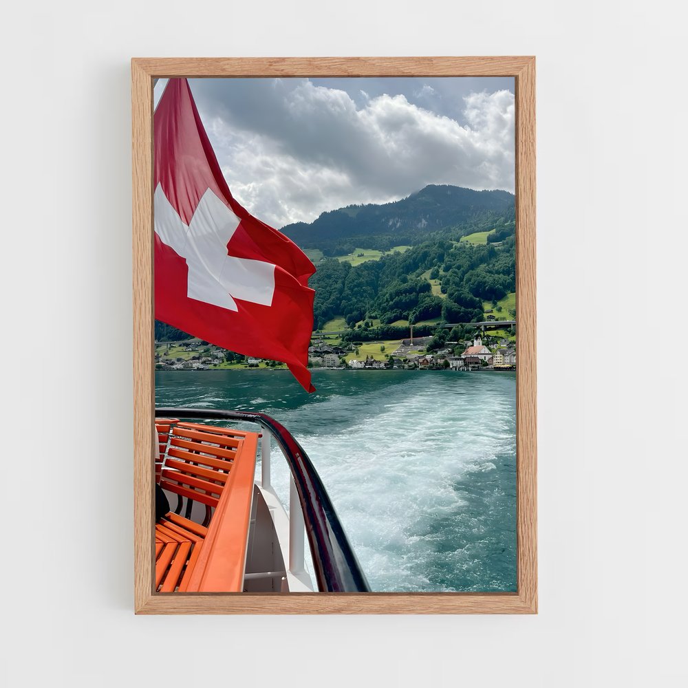 ap-switzerland flag-3 cadre Bois clair