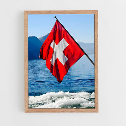 ap-switzerland flag-5 cadre Bois clair
