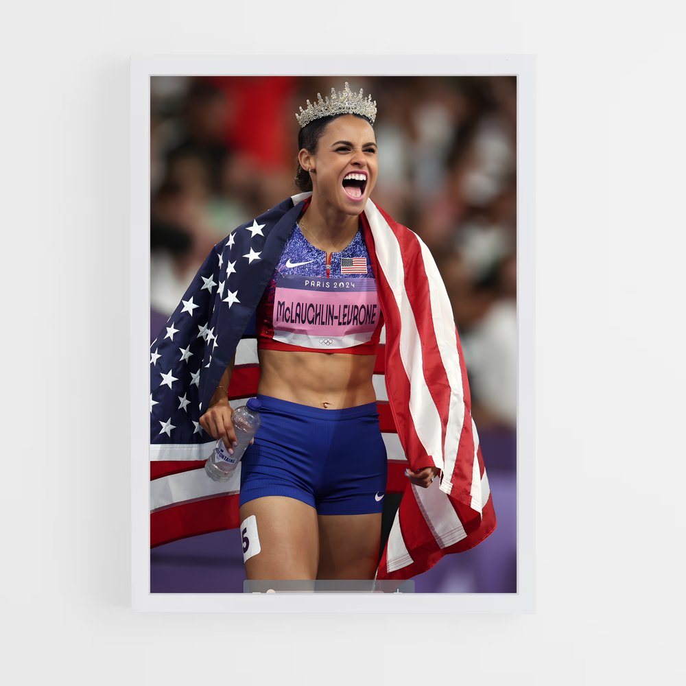 ap-sydney mclaughlin-levrone-5 cadre Blanc