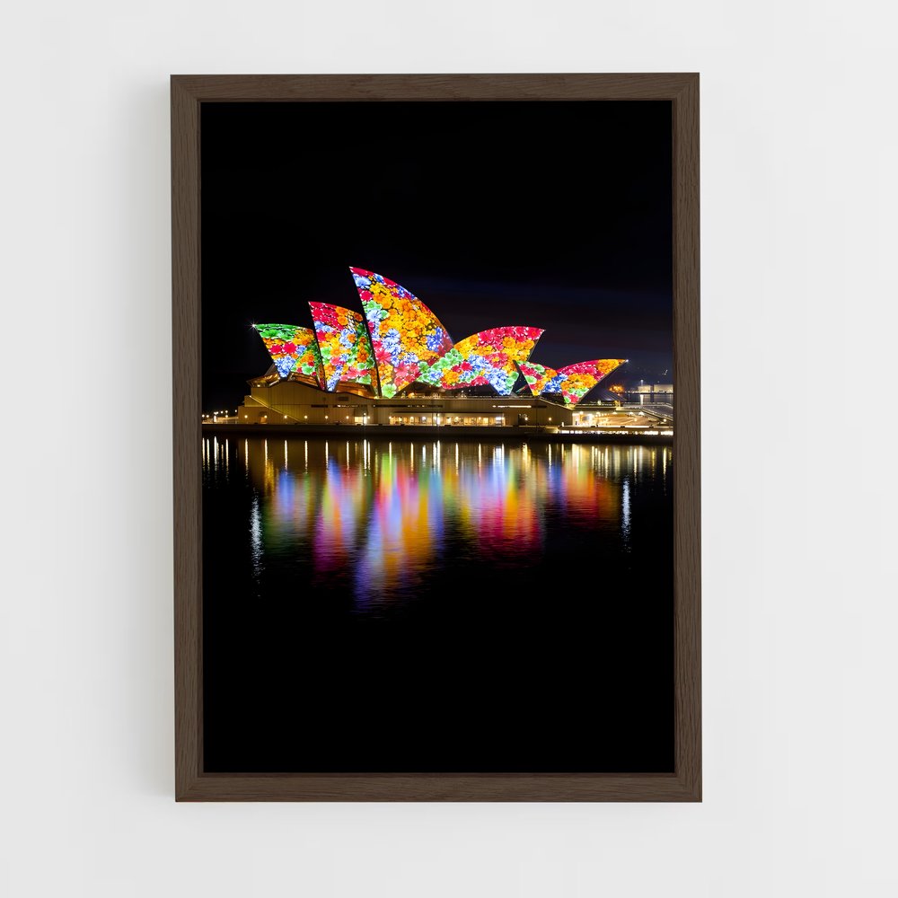 ap-sydney opera house-12 cadre Bois foncé