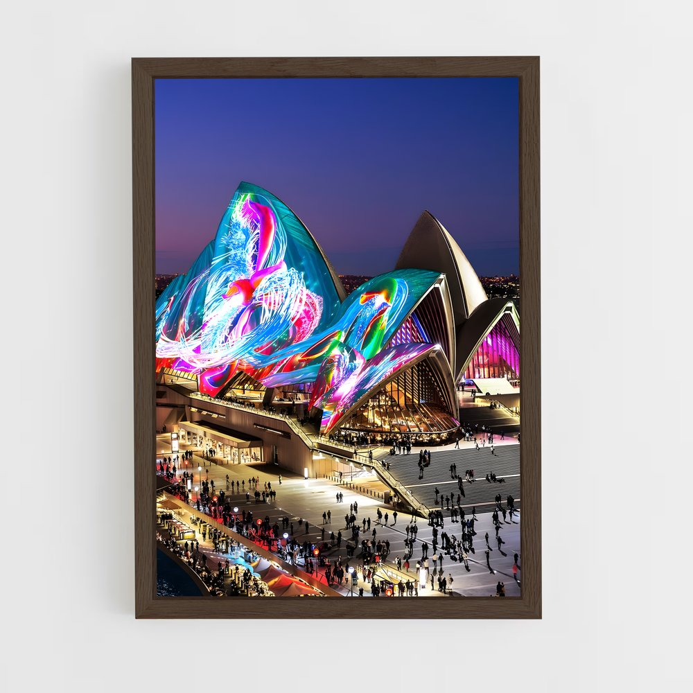 ap-sydney opera house-13 cadre Bois foncé