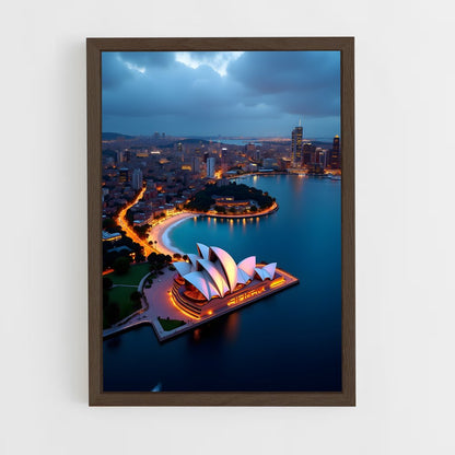 ap-sydney opera house-8 cadre Bois foncé