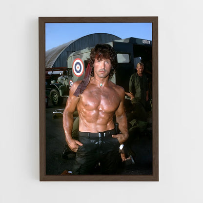 ap-sylvester stallone-1 cadre Bois foncé