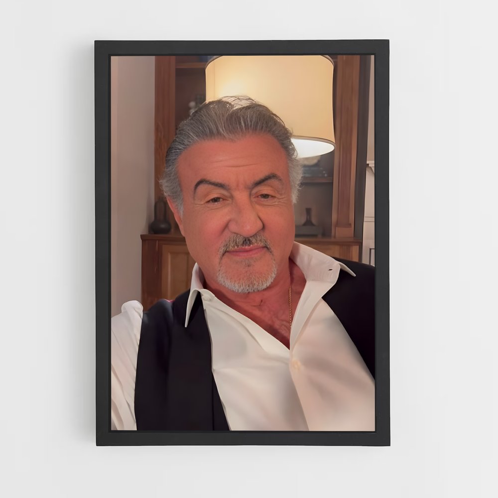 ap-sylvester stallone-10 cadre Noir