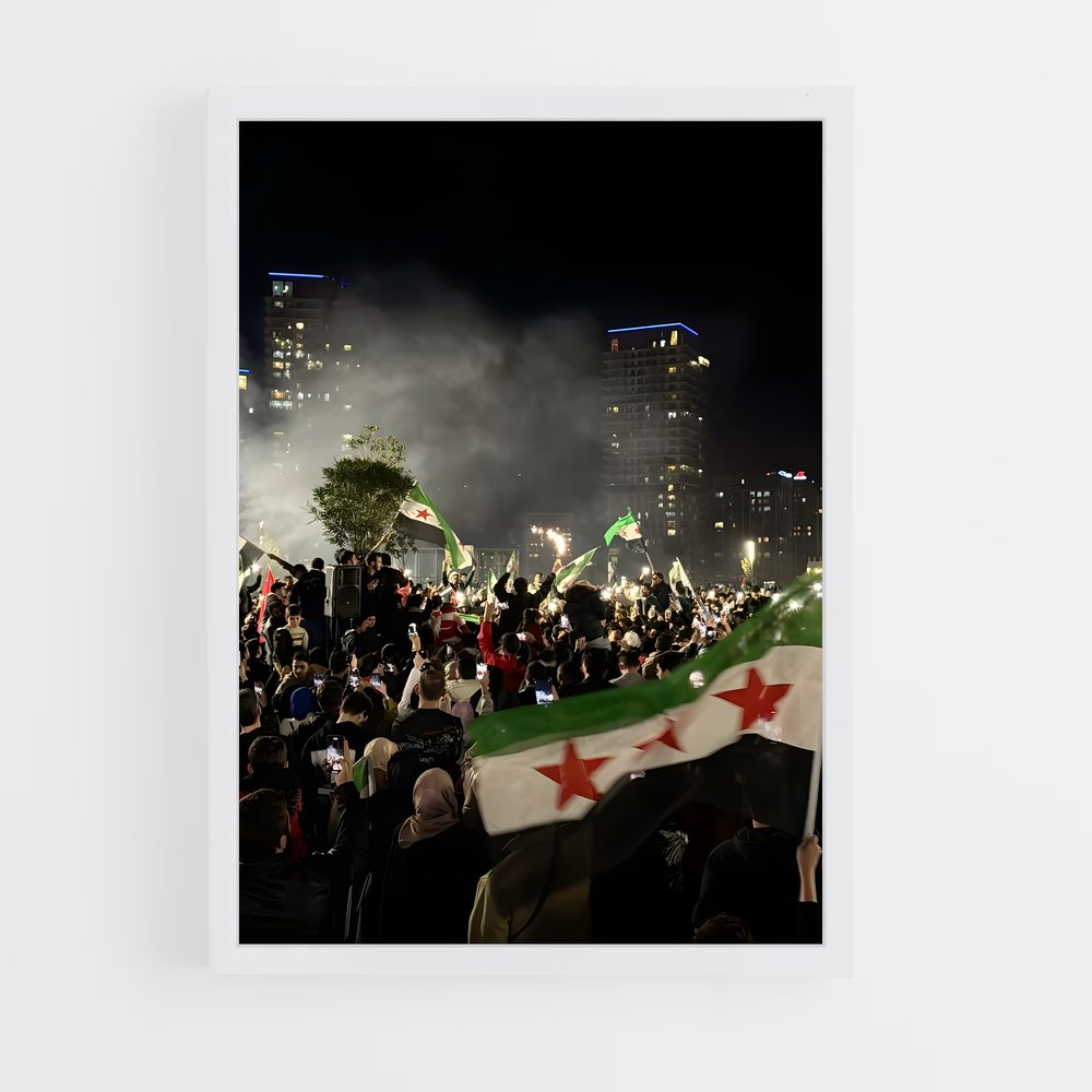 ap-syria flag-15 cadre Blanc