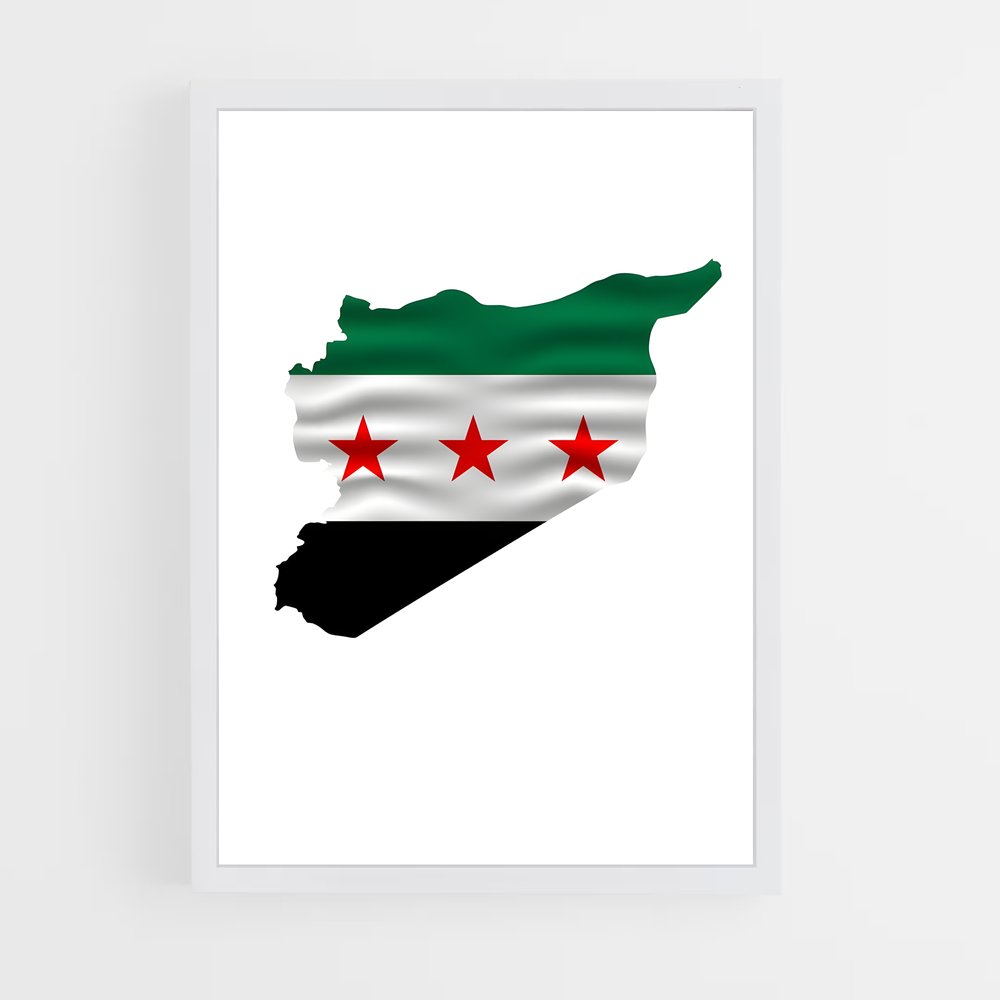 ap-syria flag-8 cadre Blanc