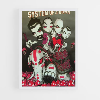 ap-system of a down-1 cadre Blanc