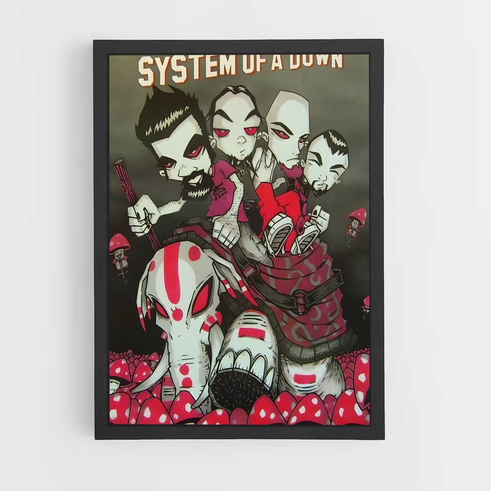 ap-system of a down-1 cadre Noir