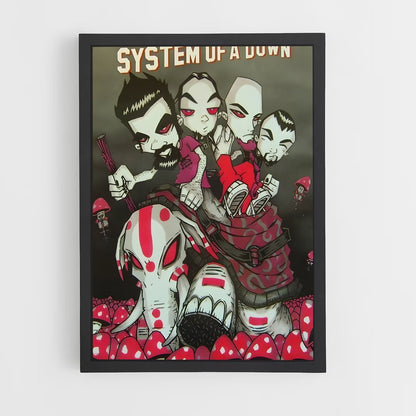 ap-system of a down-1 cadre Noir