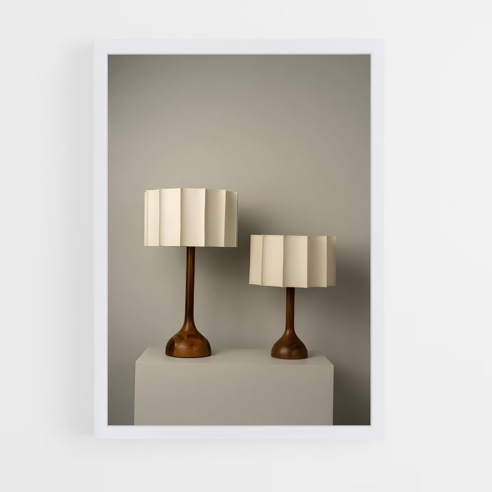 ap-table lamp-3 cadre Blanc