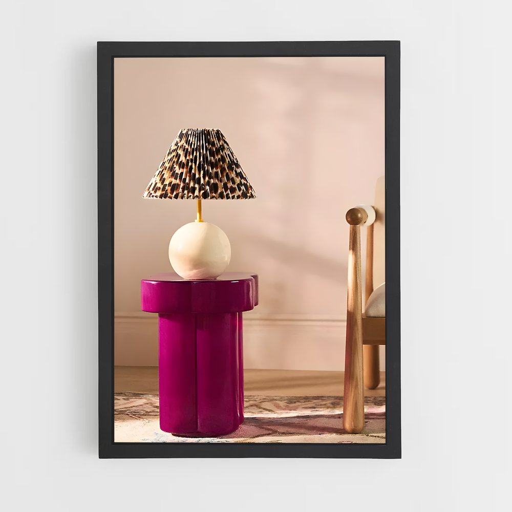 ap-table lamp-7 cadre Noir