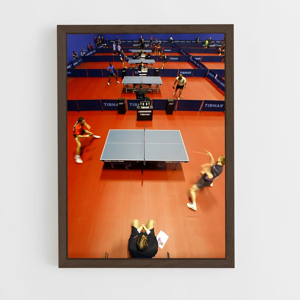 ap-table tennis-2 cadre Bois foncé