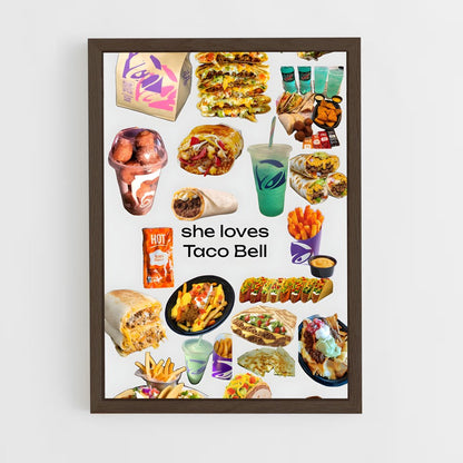ap-taco bell-2 cadre Bois foncé