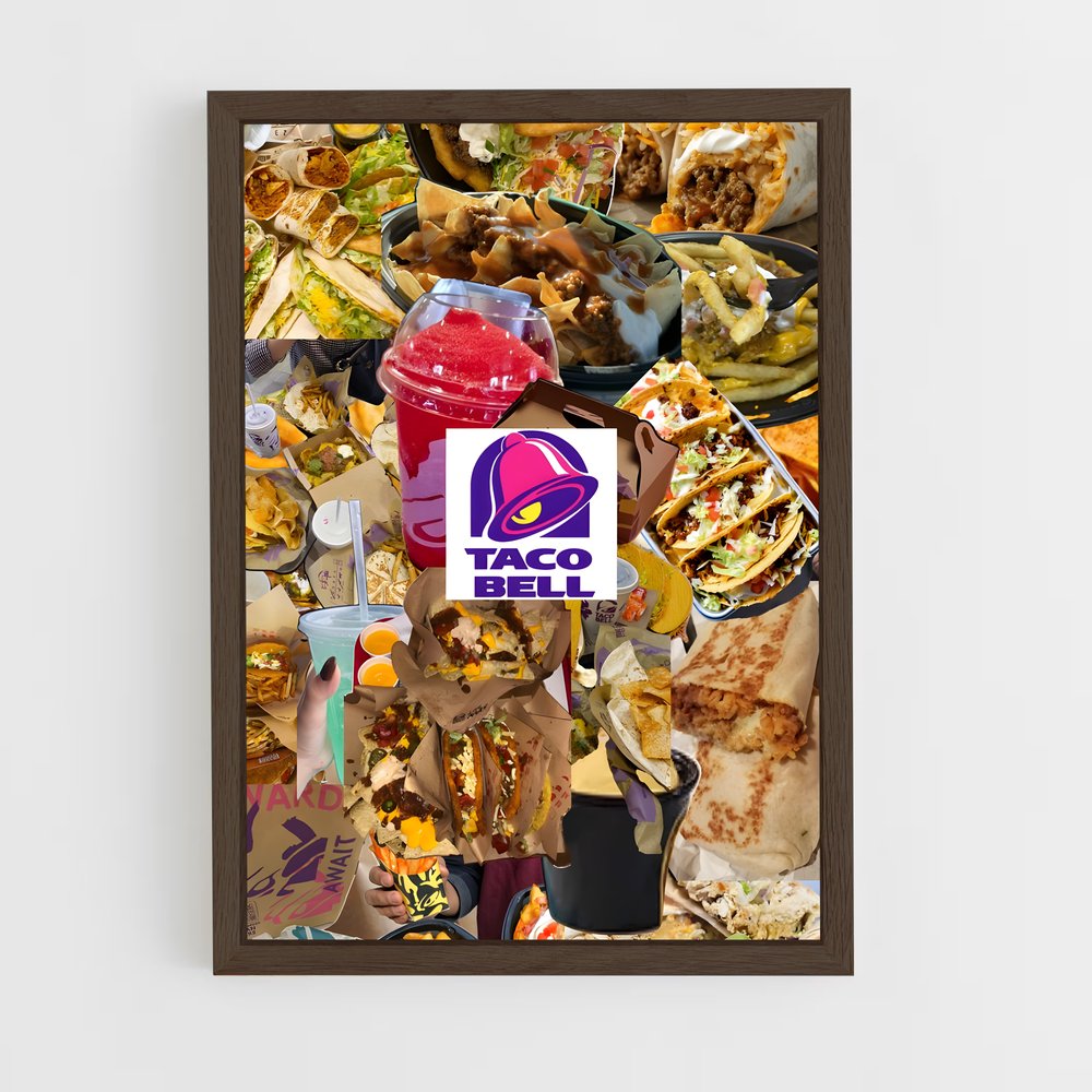 ap-taco bell-3 cadre Bois foncé