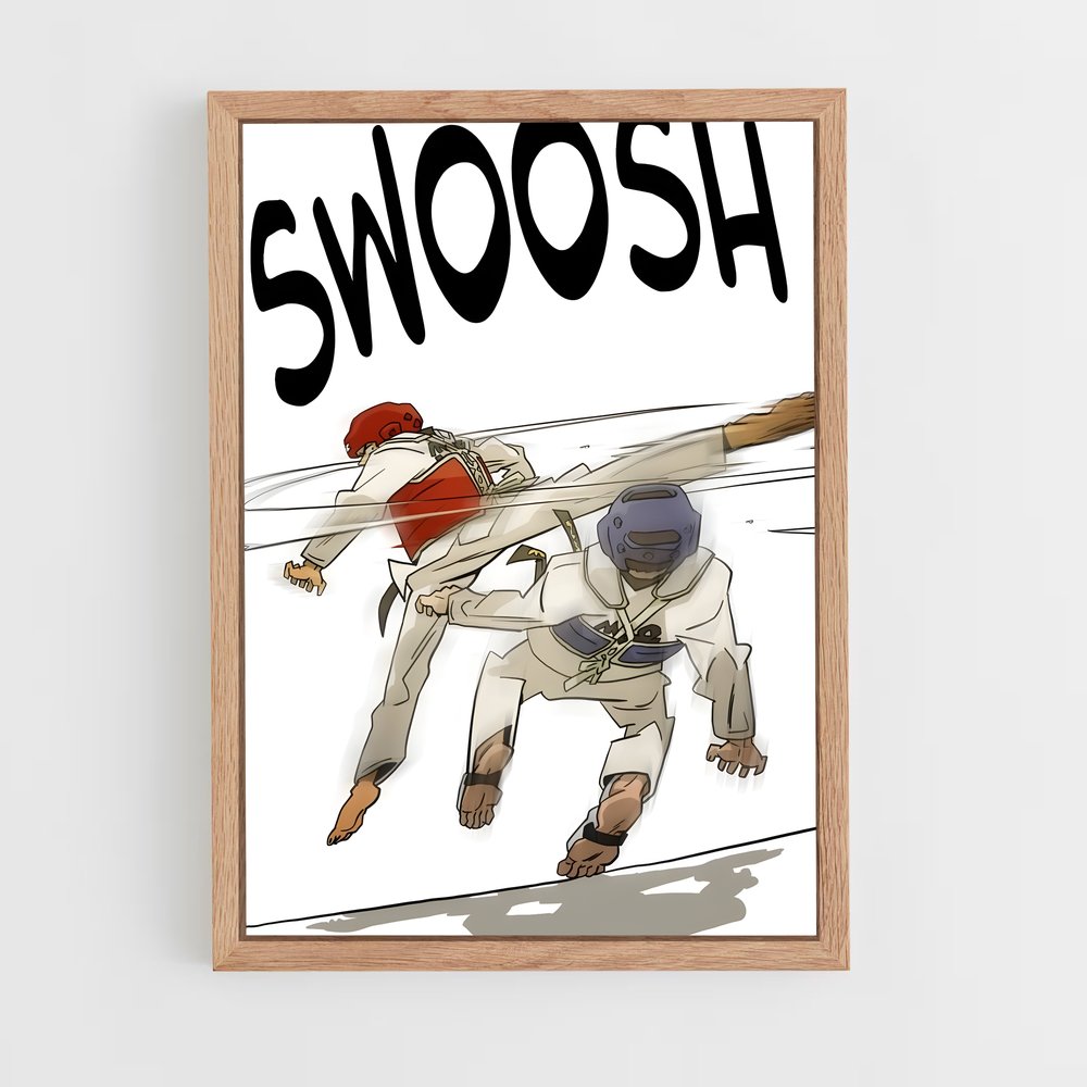 ap-taekwondo-2 cadre Bois clair