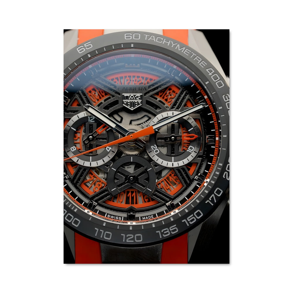 Poster Chrono Rouge