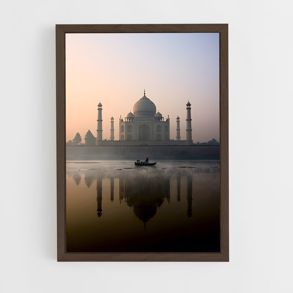 ap-taj mahal-8 cadre Bois foncé