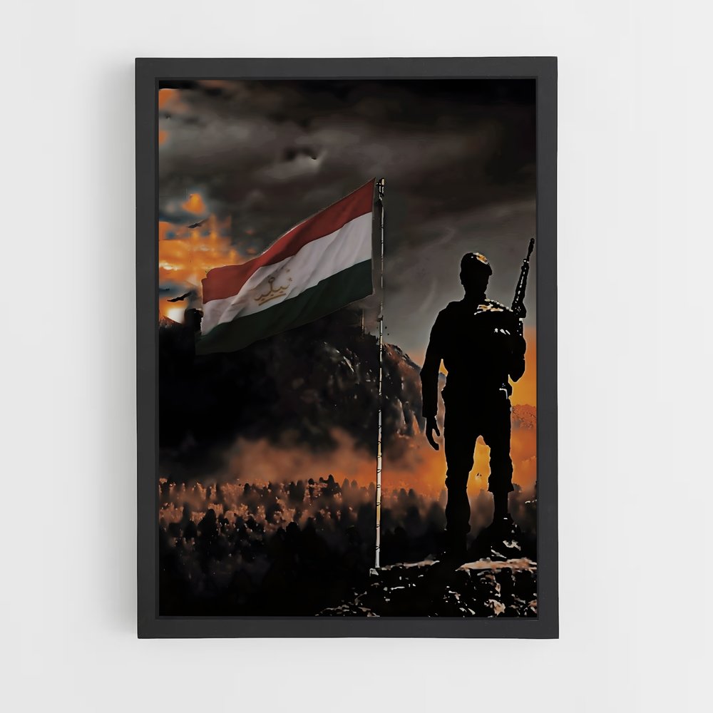 ap-tajikistan flag-2 cadre Noir