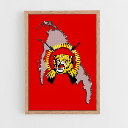 ap-tamil nadu flag-1 cadre Bois clair