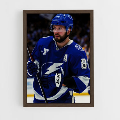 ap-tampa bay lightning-9 cadre Bois foncé