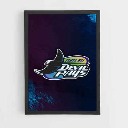 ap-tampa bay rays-8 cadre Noir