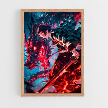 ap-tanjiro kamado-10 cadre Bois clair
