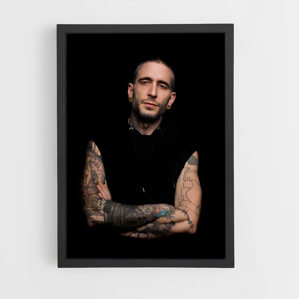 ap-tattoo artist-11 cadre Noir