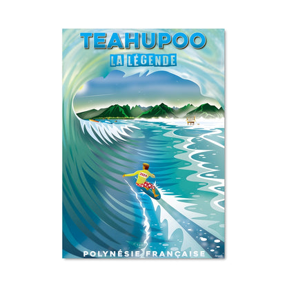 Poster Vague de Tahiti