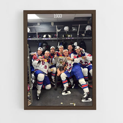 ap-team norway hockey-2 cadre Bois foncé