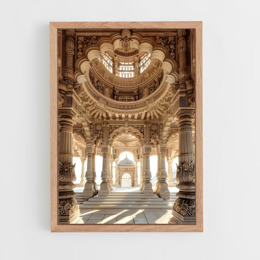 ap-temple architecture-1 cadre Bois clair