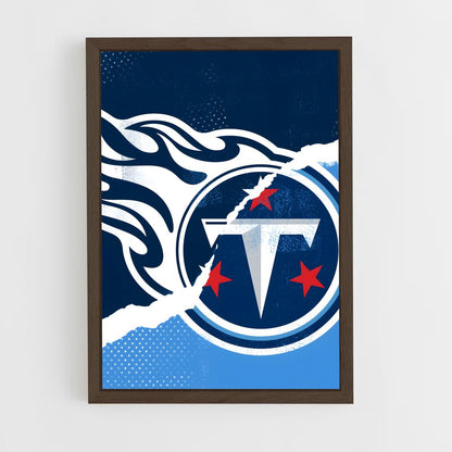 ap-tennessee titans-5 cadre Bois foncé