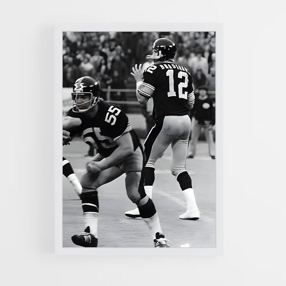 ap-terry bradshaw-6 cadre Blanc
