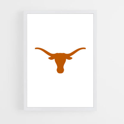 ap-texas longhorns-1 cadre Blanc