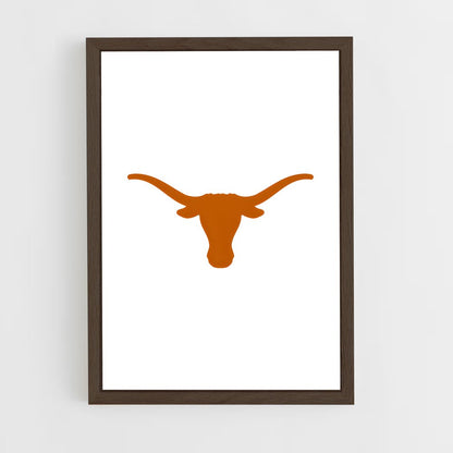 ap-texas longhorns-1 cadre Bois foncé