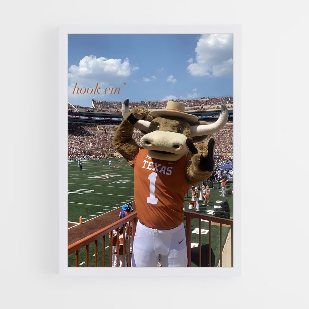 ap-texas longhorns-2 cadre Blanc