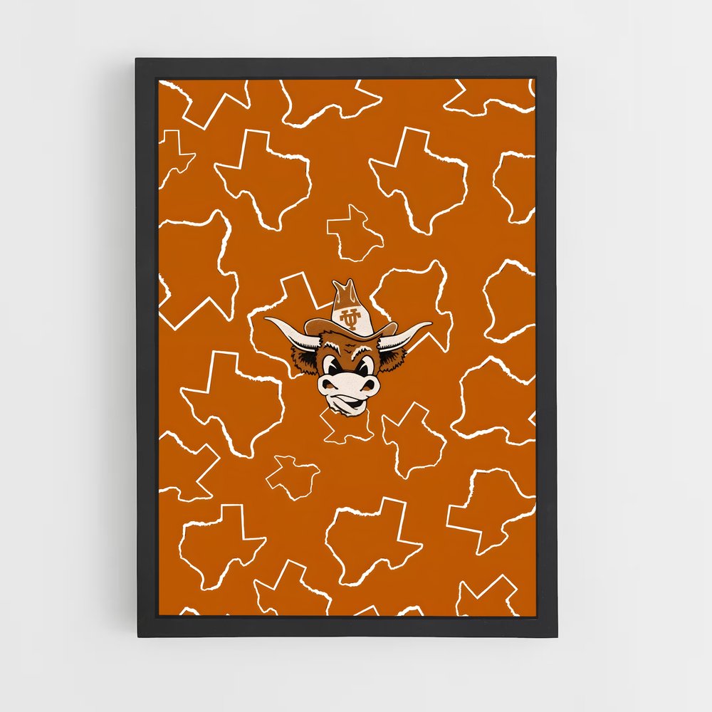ap-texas longhorns-4 cadre Noir