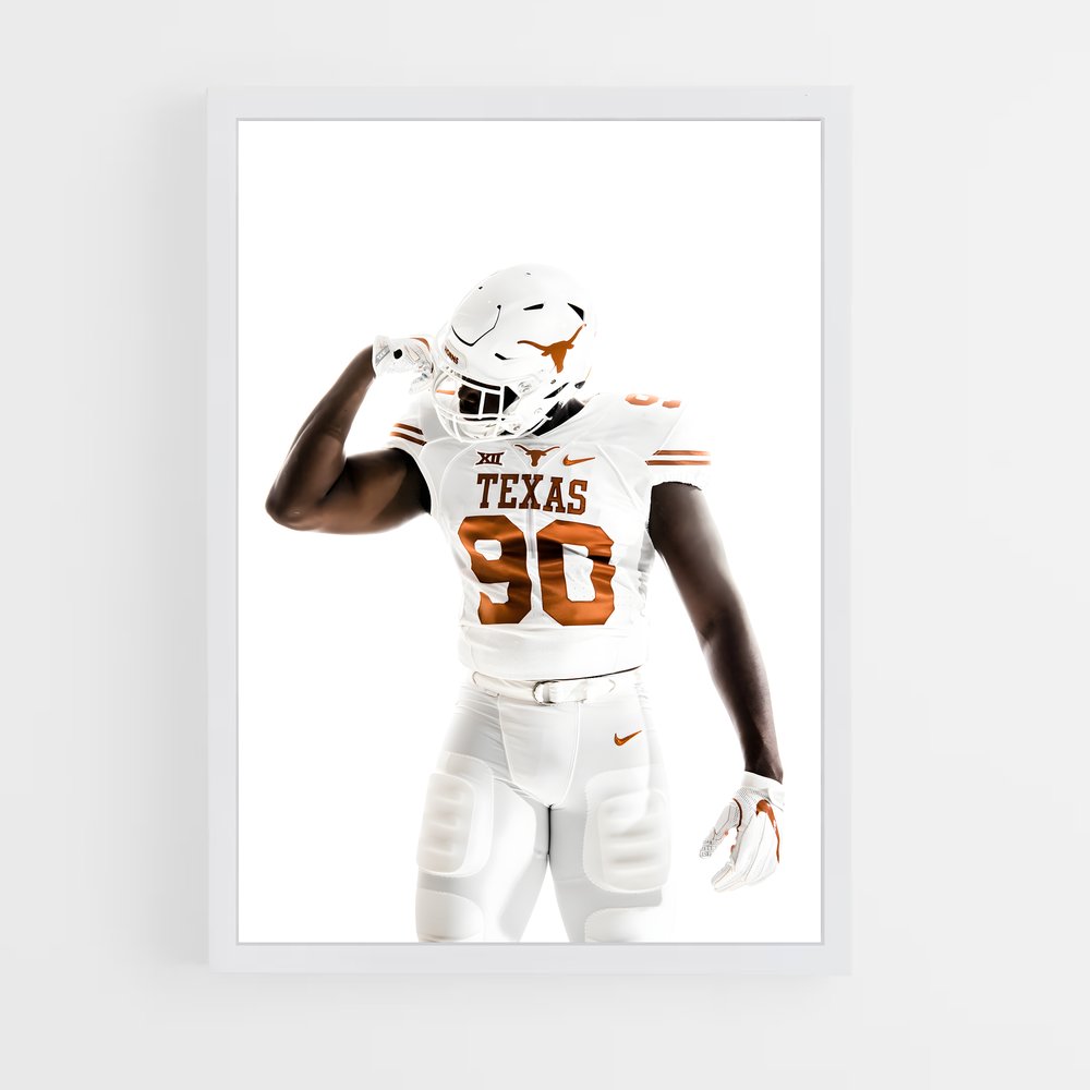 ap-texas longhorns-5 cadre Blanc