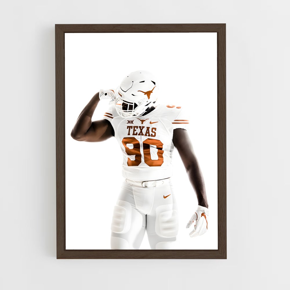 ap-texas longhorns-5 cadre Bois foncé