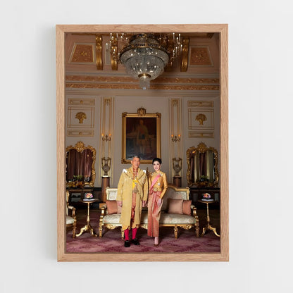 ap-thai royal family-4 cadre Bois clair