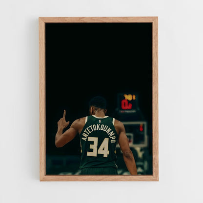 ap-thanasis antetokounmpo-2 cadre Bois clair