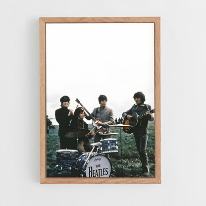 ap-the beatles-1 cadre Bois clair