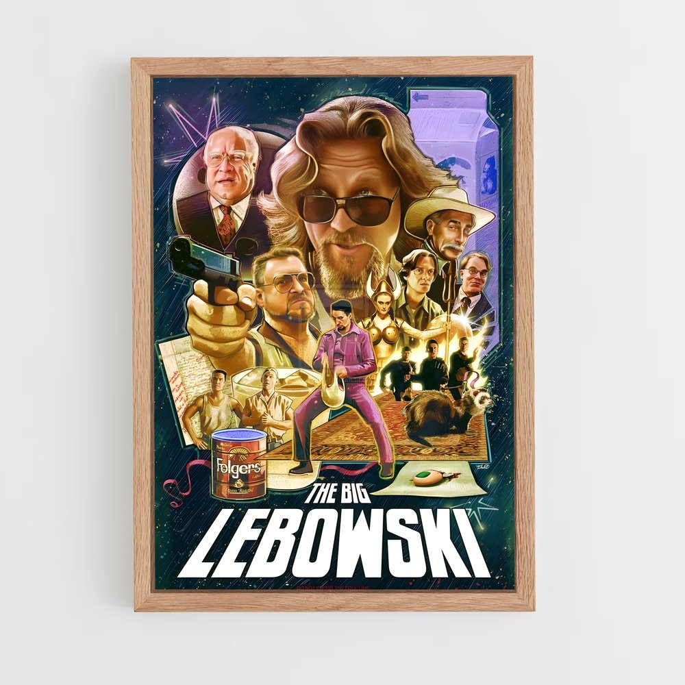 ap-the big lebowski-2 cadre Bois clair