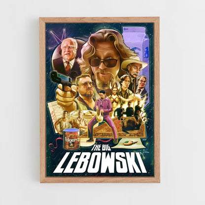 ap-the big lebowski-2 cadre Bois clair