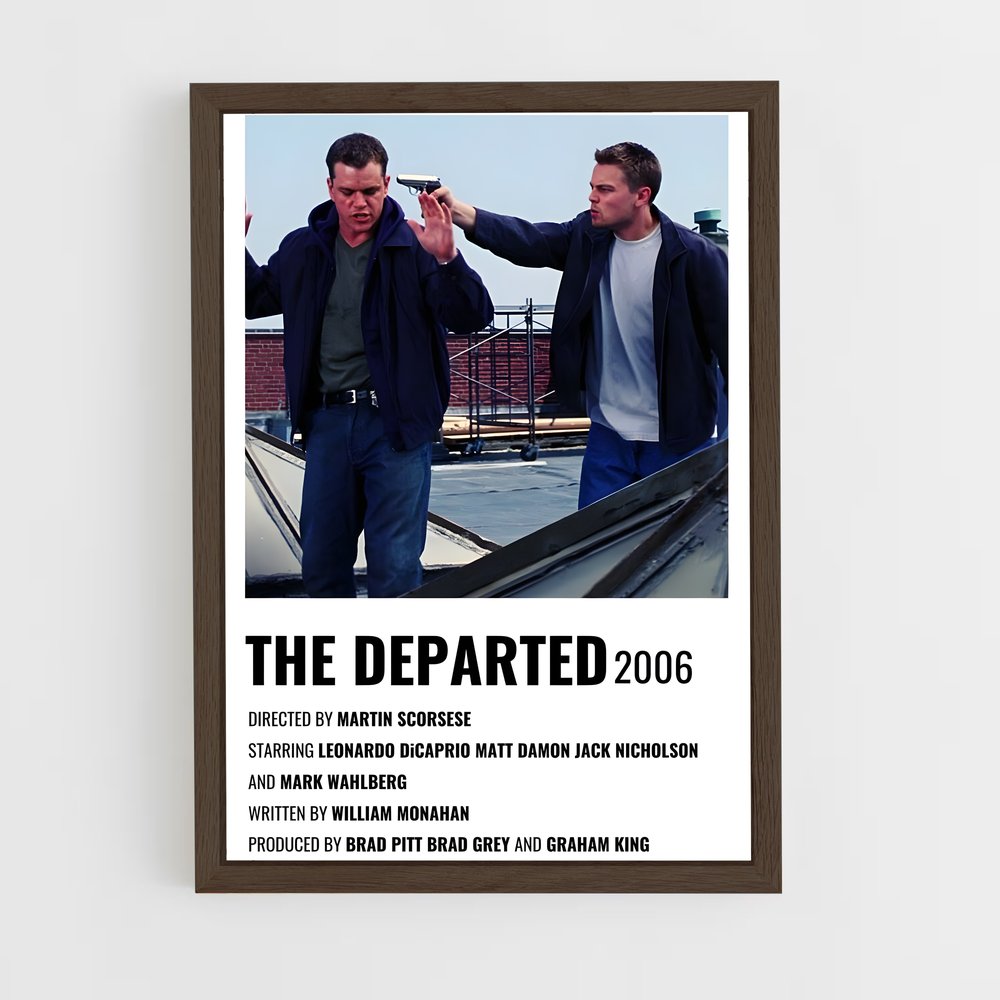 ap-the departed-4 cadre Bois foncé